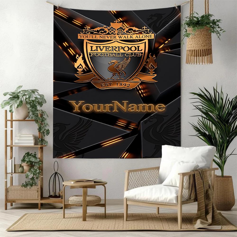 Liverpool Custom Your Name Wall Decor Tapestry Art For Pet Memorial Birthdaywedding Party Backdrop Family Gift