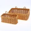 Imitation Rattan Woven Ginger And Garlic Egg Wall Hanging Storage Basket Bathroom Wall Hanging Basket