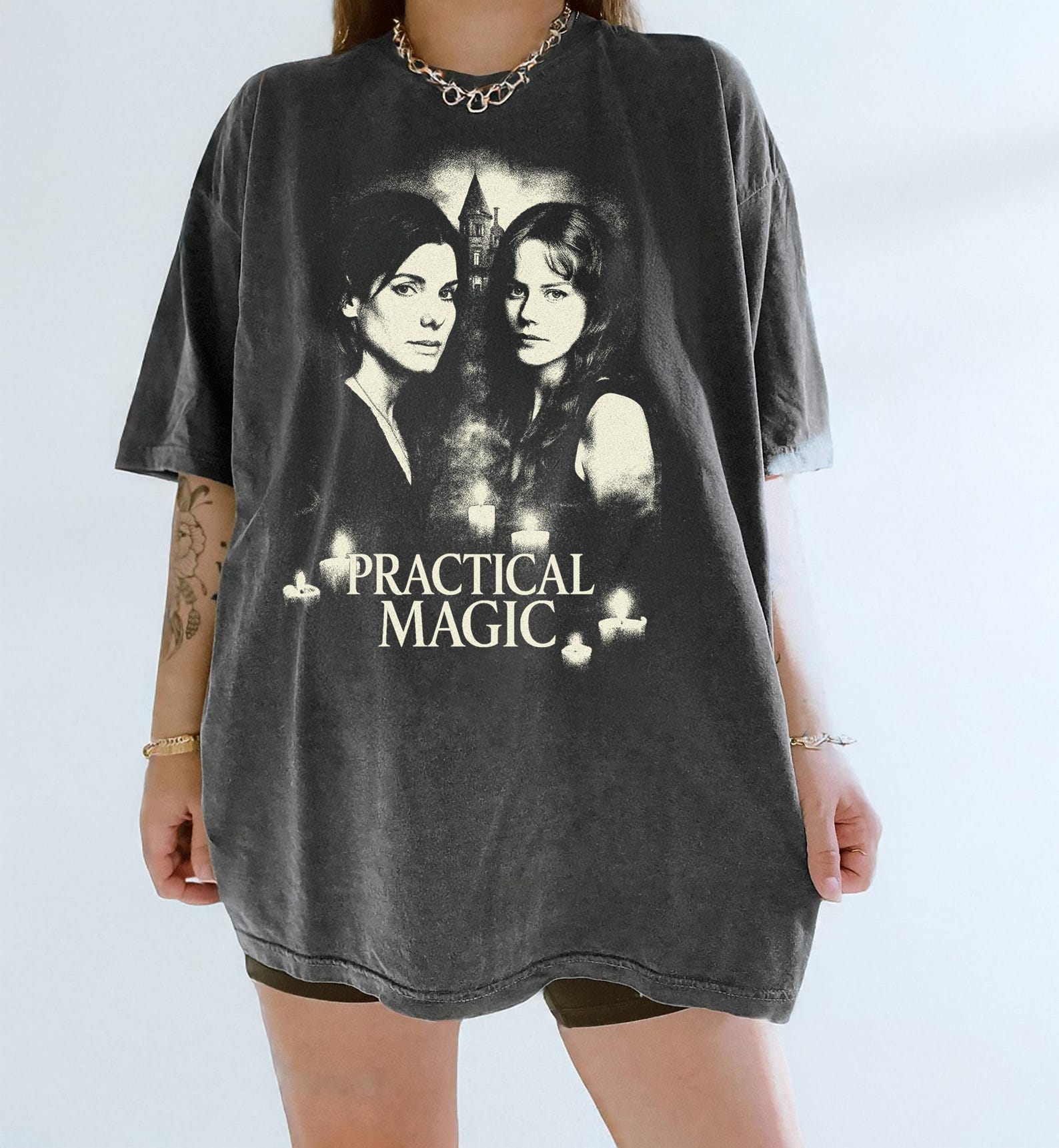 Practical Magic T-Shirt: Comfort Colors Witchy 90s Tee 4XL