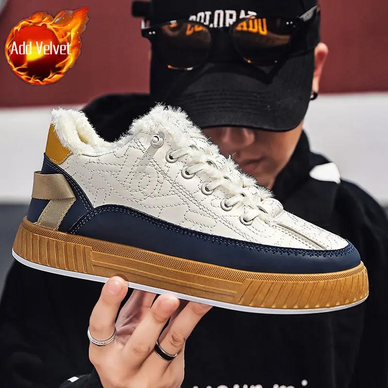 

Модные высокие зимние кроссовки для мужчин, теплые, устойчивые к холоду бренды, хлопковая обувь для походов на открытом воздухе, новинка в продаже, роскошная зимняя спортивная обувь для мужчин 44