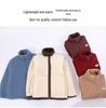 Plus Size Velvet Fleece Jacket: Loose Fit Lambswool Sweatshirt for Middle-Aged & Elderly