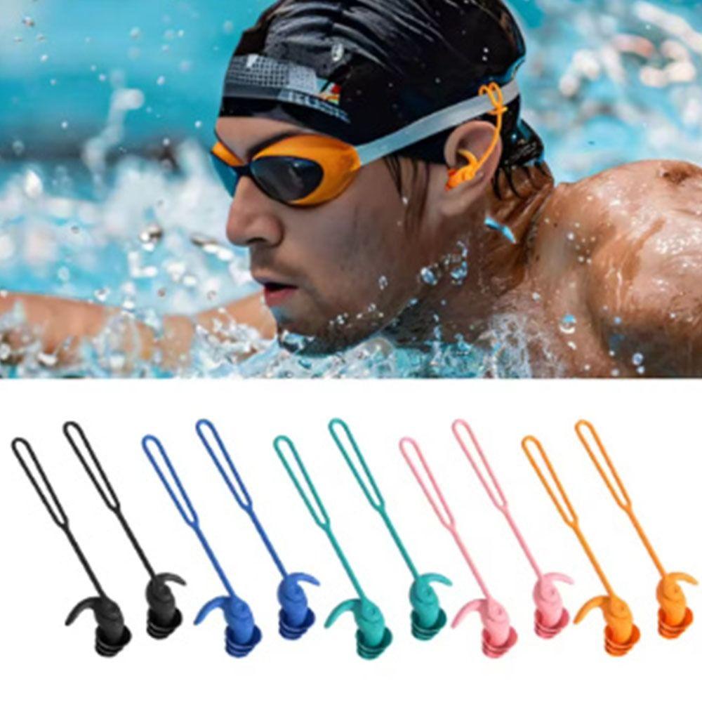 1 Pair Nose Clip Prevent Corded Ear Plug Waterproof Waterproof Earplug  Sleeping Snoring