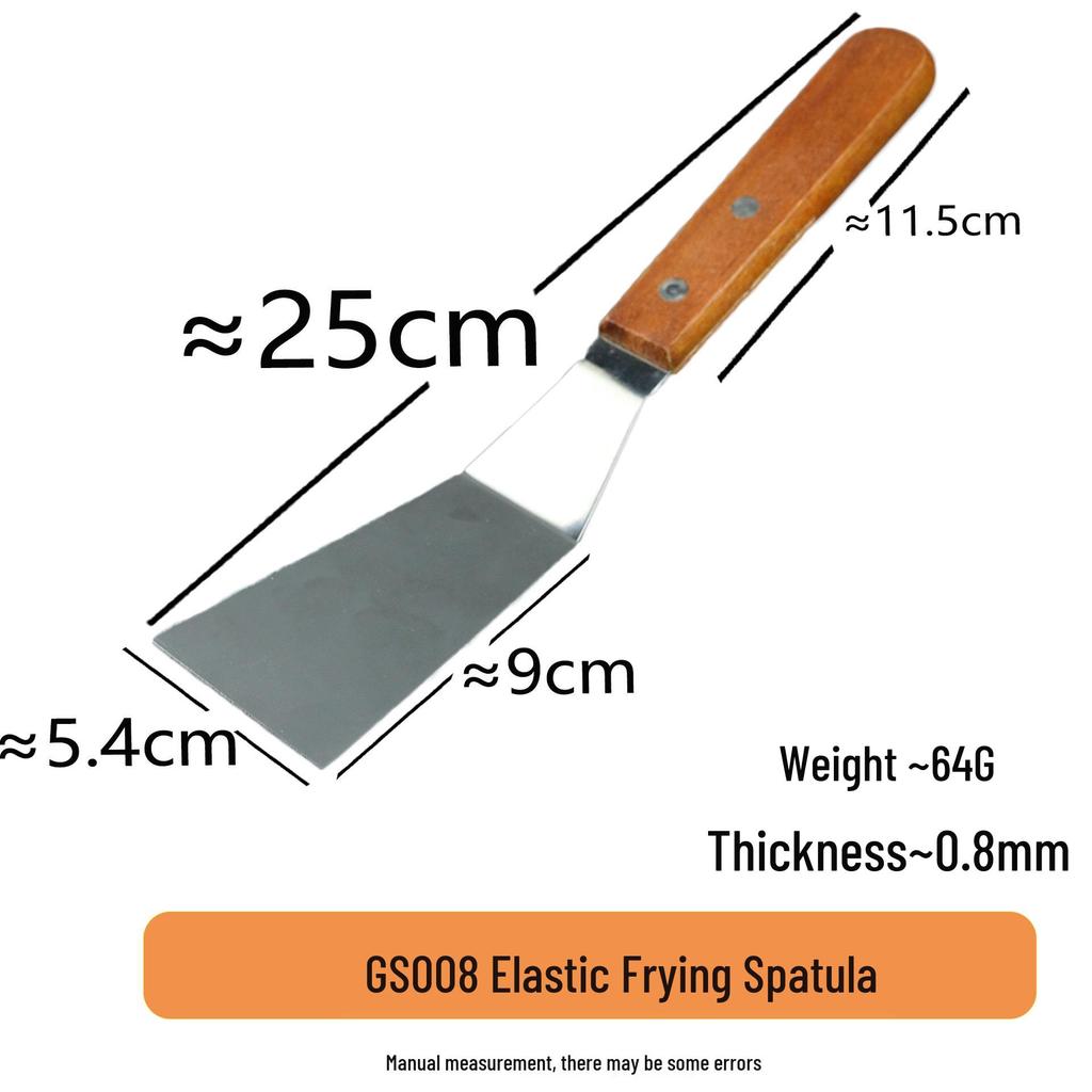 Thickened Teppanyaki Steak Spatula with Plastic Handle - Versatile Cooking and Baking Tool