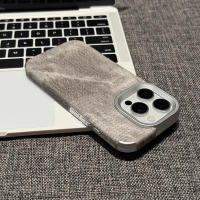 Custodia per Telefono in Tessuto Cowboy Per iPhone 17 Air 16 15 14 13 12 Pro Max 11 Plus Jeans Morbido Bumper Armatura Retro Vintage Cover Funda