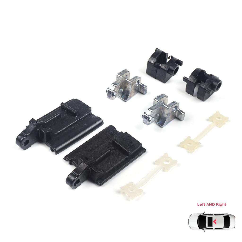 BSR531+BSR532 Sunroof Sliding Rail Lift Lever Hinge Repair 8 PCS Set Left Right for BMW 3 E36 E46 7 E38 54128119747 54128119748