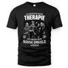 Men's Letter Print Round Neck Tee Black Father