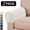 Velvet Armrest 2pcs Covers Stretch Set Chair Sofa Arm Protectors Couch Removable