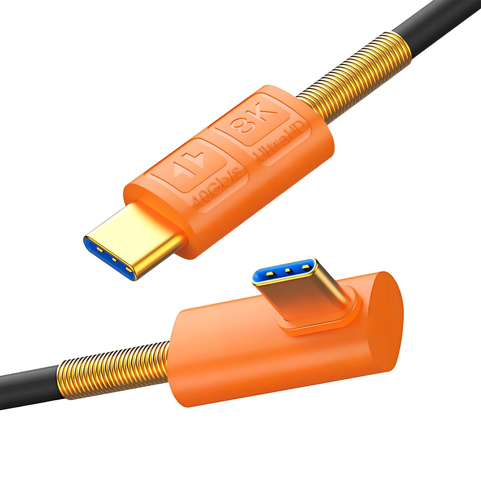 

Duttek Прямоугольный USB C Силиконовый USB Type C к Thunderbolt Штекерный Конвертер для Зарядки Поддерживает Передачу Данных 40 Гбит/с 240 Вт PD Быстрая Зарядка Совместим с iPhone 15 iPad