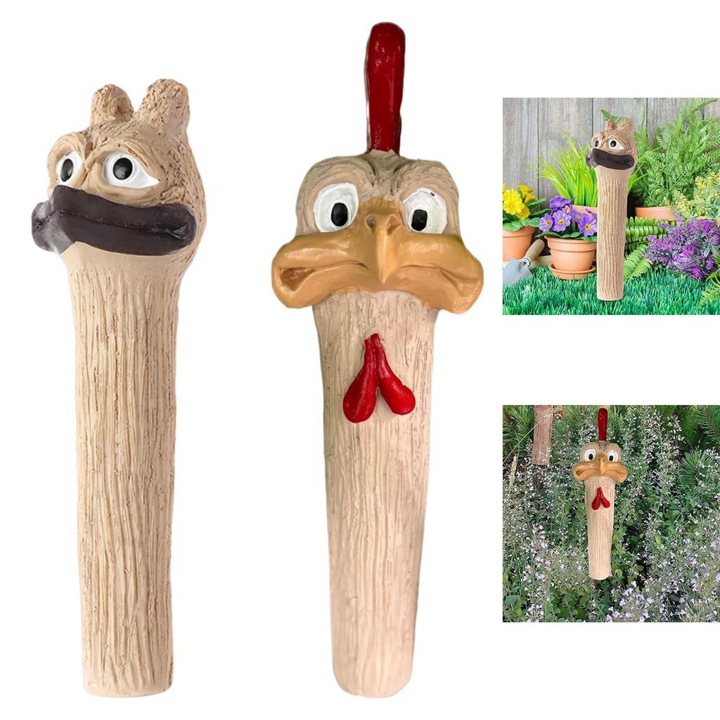 Funny Garden Statue, Entrance, Outdoor, Long Neck Figurine, Resin Animal