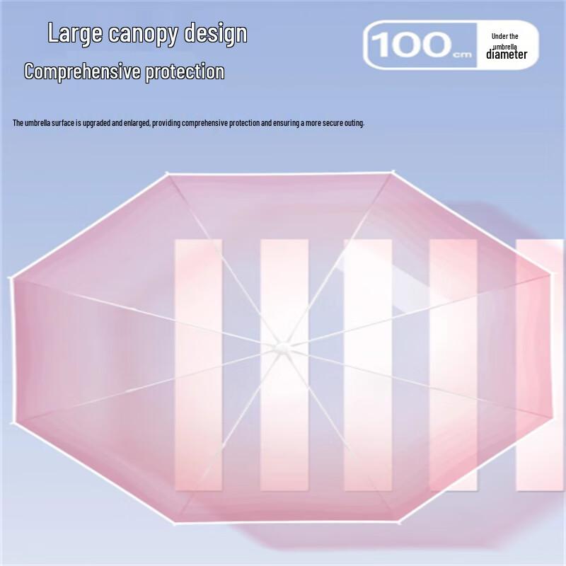 Transparent Gradient Long Handle Umbrella
