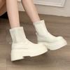 Popular boots small short boots women's 2025 new autumn and summer fashion versatile small man thick bottom foreign style thin boots women