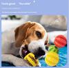 2025 Eco-Friendly Durable Watermelon Rubber Puzzle Ball Bite-Resistant Slow Feeder Chew Toy Boredom Buster Anxiety Relief