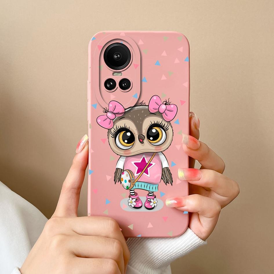 HAOYE Cover Sottile In TPU Con Placcatura Per OPPO Reno 10 / Reno 10 Pro 5G - Antigraffio, Morbida, Rosa