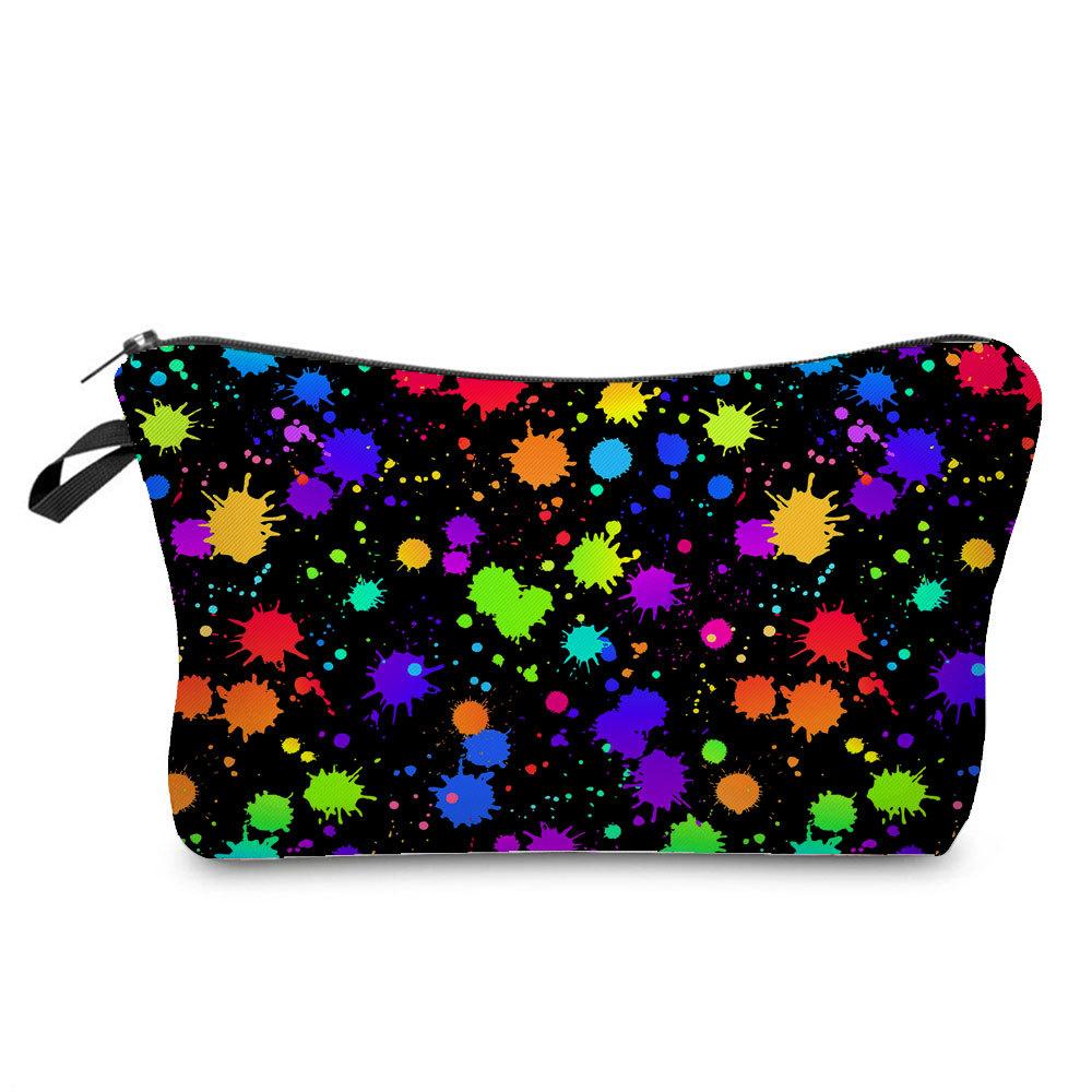 Women Leopard  Print Cosmetic Bag Toiletries Organize Travel Storage Case  6398