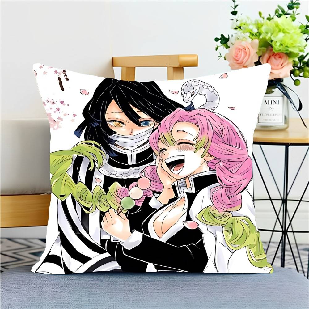 

MMitsuris X OObanais Pillow Case Cushion Cover Soft Cute Throw Pillow Case For Car Sofa Pillowcase Polyester With Zipper 40X40cm