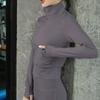 Women's Long Sleeve Yoga Jacket - Autumn/Winter Fashion, Slim Fit, Professional High-End Activewear for Running & Fitness.