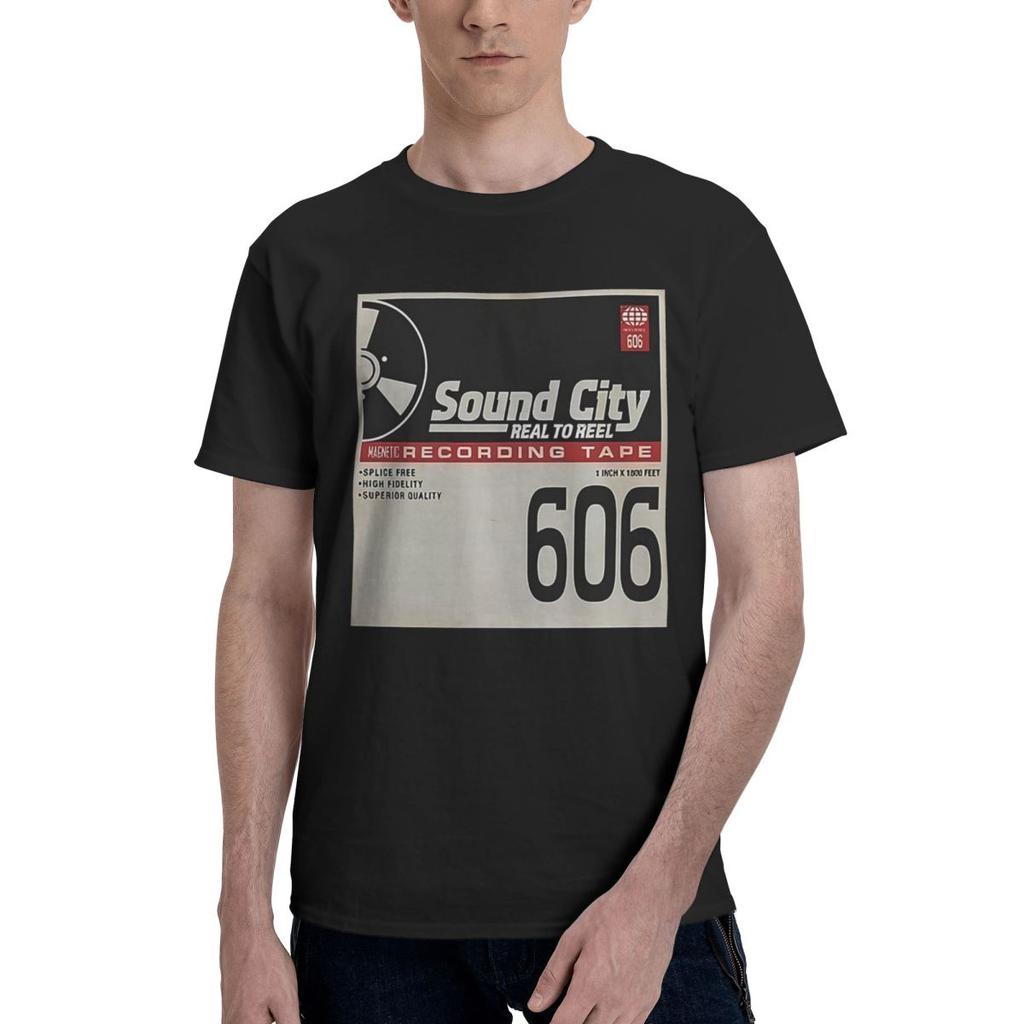 Sound City Graphic Print 100 Cotton Casual Breathable Confortable Cute Funny Mens TShirts Tshirts Men