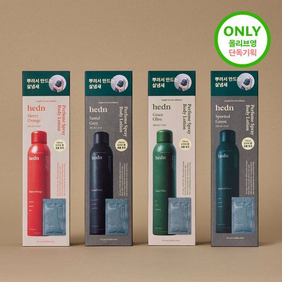 Hedn Spray Body Lotion Planning/10 types of individual products
