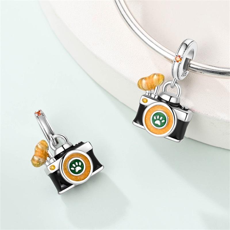 Fit Original Copper Charms Beads Adventurer Camera Pendant Charms For Women Fine Diy Birthday Jewelry Gifts