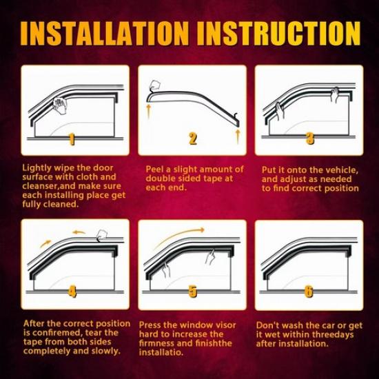Passend für 2007-2011 Honda CR-V CRV Fensterheber Lüftung Sonnenschutz Regenschutz Deflektor