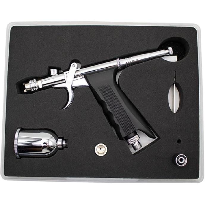 Uouteo Airbrush Trigger Gun Air Brush Gun with 0.3 Mm Needles 7CC &10 CC Cup for Painting