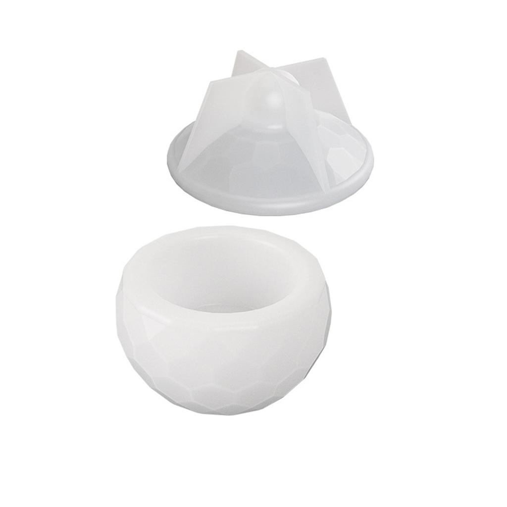 Candle Jar Silicone Mold Gypsum Cement Resin Mould Succulent Flowerpots Molds