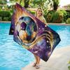 1pc Football Themed Beach Brilliant Colors Design Towel Super Absorbent Suitable for Beach Vacation Pool Summer Gift for Friends