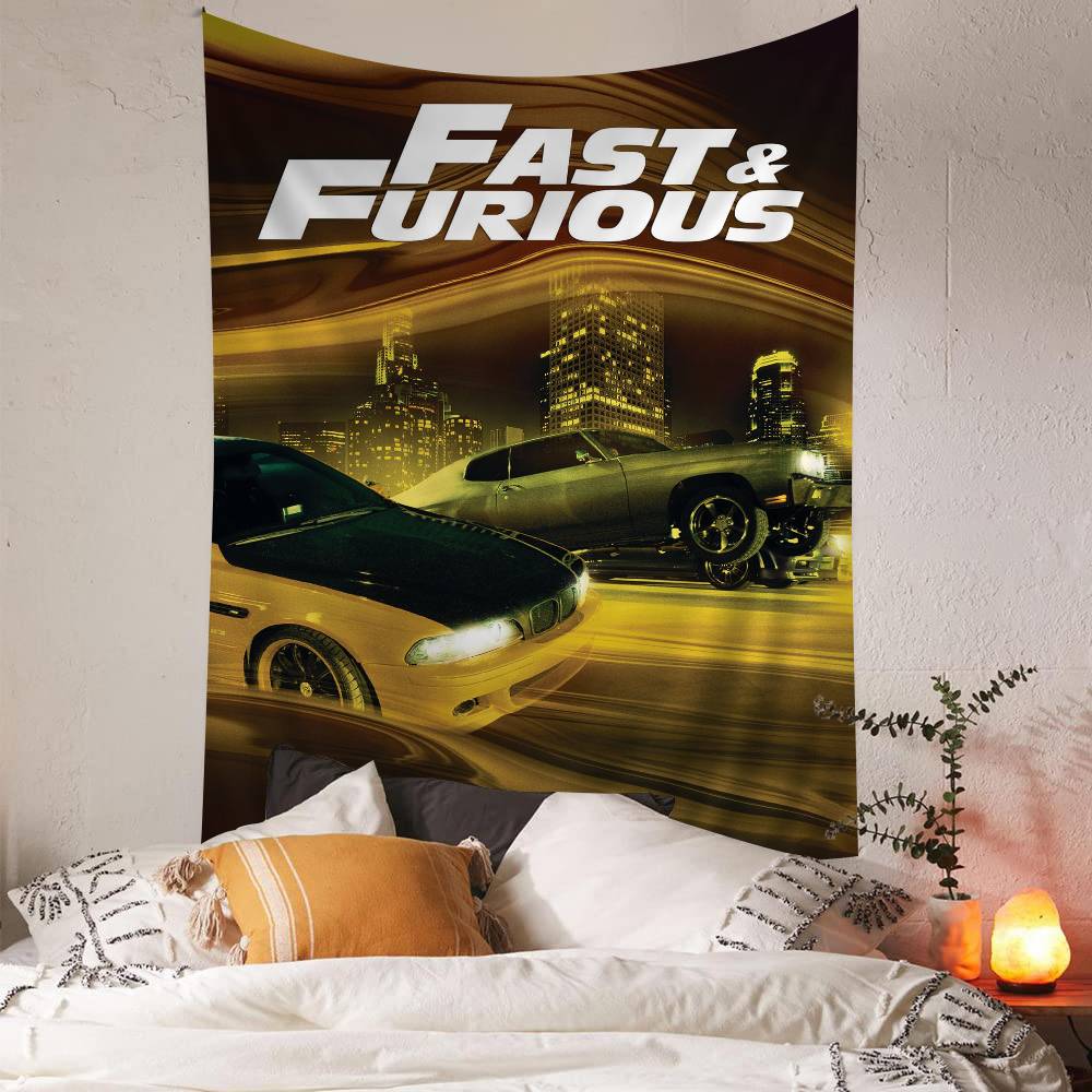 Film Fast Furious Hängendes Bohème-Wandteppich Hängendes Tarot Hippie Wandteppiche Schlafsaal Japanischer Wandteppich