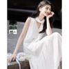 Demana Lyocell V-Neck Ruffled A-Line Maxi Dress