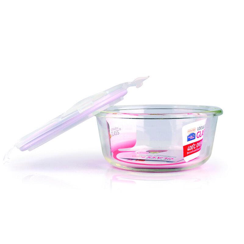 Lock&Lock Round Heat-Resistant Glass Food Container