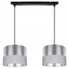 CEILING HANGING LAMP CHROME LAMPSHADE LED