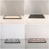 Square Handheld Metal Tray, Splashed Ink Art Leather Decorative Aromatherapy Storage Tray, Organizer, Living Room Decoration
