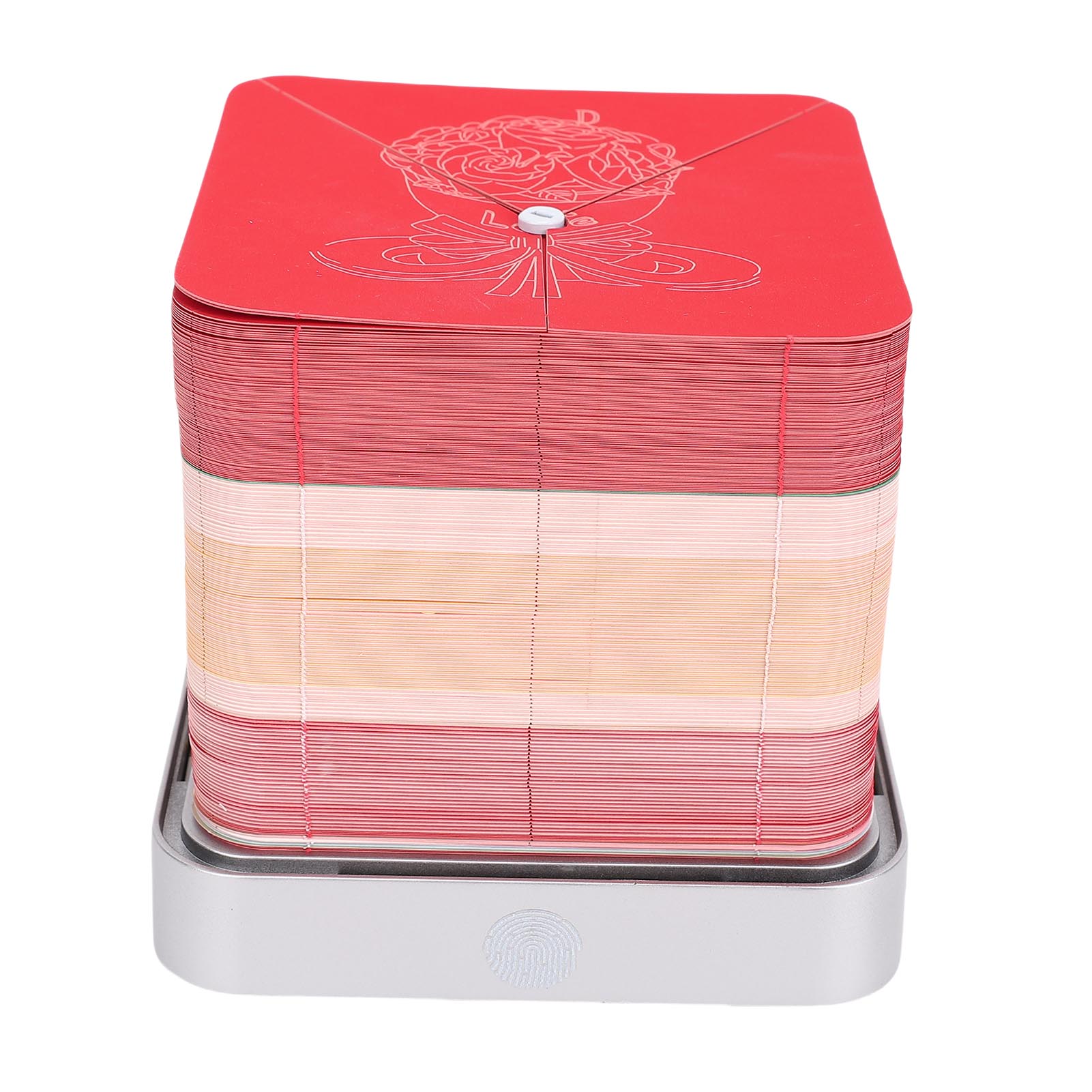 

Bouquet 3D Memo Pad with Light 2026 Calendar Paper Carving Hand Tear 3D Art Notepad Sculpture for Desktop Decor Birthday Gift