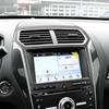 Kohlefaser Armaturenbrett Radio Stereo Panel Rahmen Verkleidung für 2013-2019 Ford Explorer