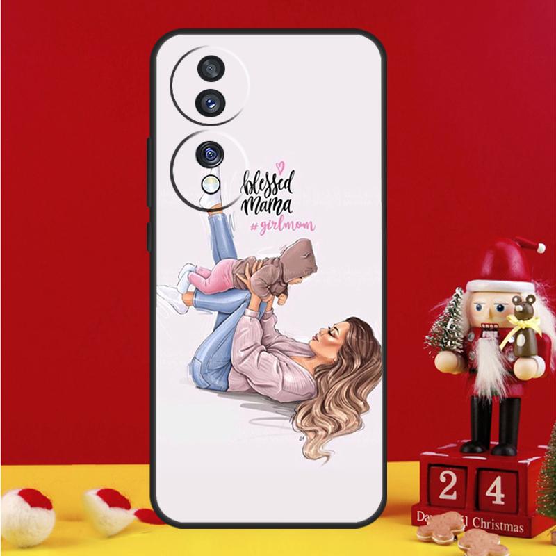 Baby Mama Tochter Mädchen Sohn Papa Hülle für Honor Magic 5 6 7 8 Pro Honor 200 400 50 70 90 Lite X8b X8c X9a X9b X9c Win RT Cover
