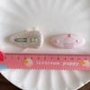 2pcs Cute Cartoon Hairpins Printed Fabric Children's Bangs Side BB Clip for Kids Girls Plaid Hair Clips Hairpin Hair Accessories