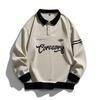 Herren S Pullover Sweatshirt mit Print im koreanischen Stil Lockerer Schnitt