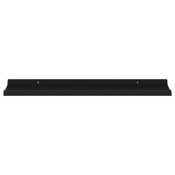 VidaXL Wall Shelves 4 Pcs Black 80x9x3 Cm