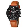 Men's Versatile Fashion Two-Eye Business Wristwatch