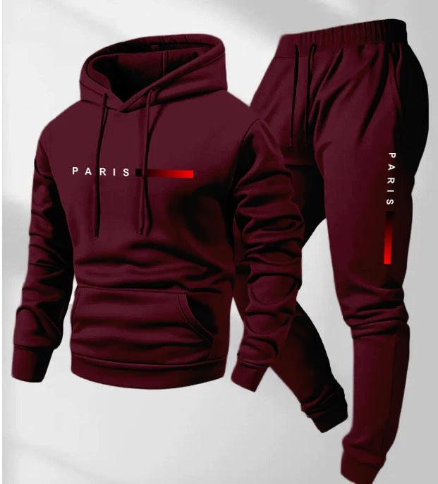2025 Herren Logo-Print Kapuzenpullover & Jogginghosen Set