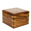 Handcrafted Gimbaled Brass Compass in Wooden Box P7N-L6E-Q29