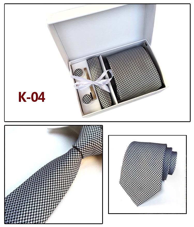 Herren-Krawatten-Geschenkbox 6-teiliges Set Gruppenkrawatte Business-Krawatte