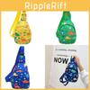 Hochwertige Kinder Dino Brusttasche Niedliche Cartoon-Print Umhängetasche Für Kinder