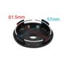 Universal 64mm Dia 4 Lugs Car Tire Wheel Center Hub Cap Cover Black Pack of 4