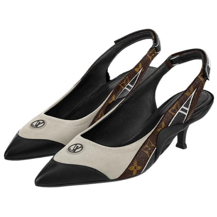 Louis Vuitton Archlight Slim Heel High Heels Women's Black Gray 1AAP8J