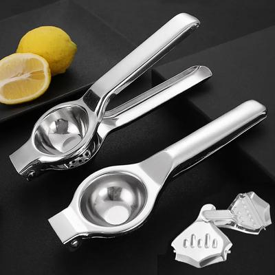 Edelstahl Manueller Entsafter Haushalt Fruchtsaft Zitronenpresse Verdickter Zitronenclip Frucht Limette Zitruspresse Handpresse