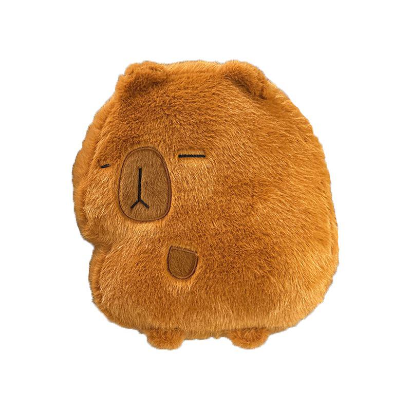 Capybara and Panda Hugging Plush Pillow Doll - Cute Cartoon Cushion Toy