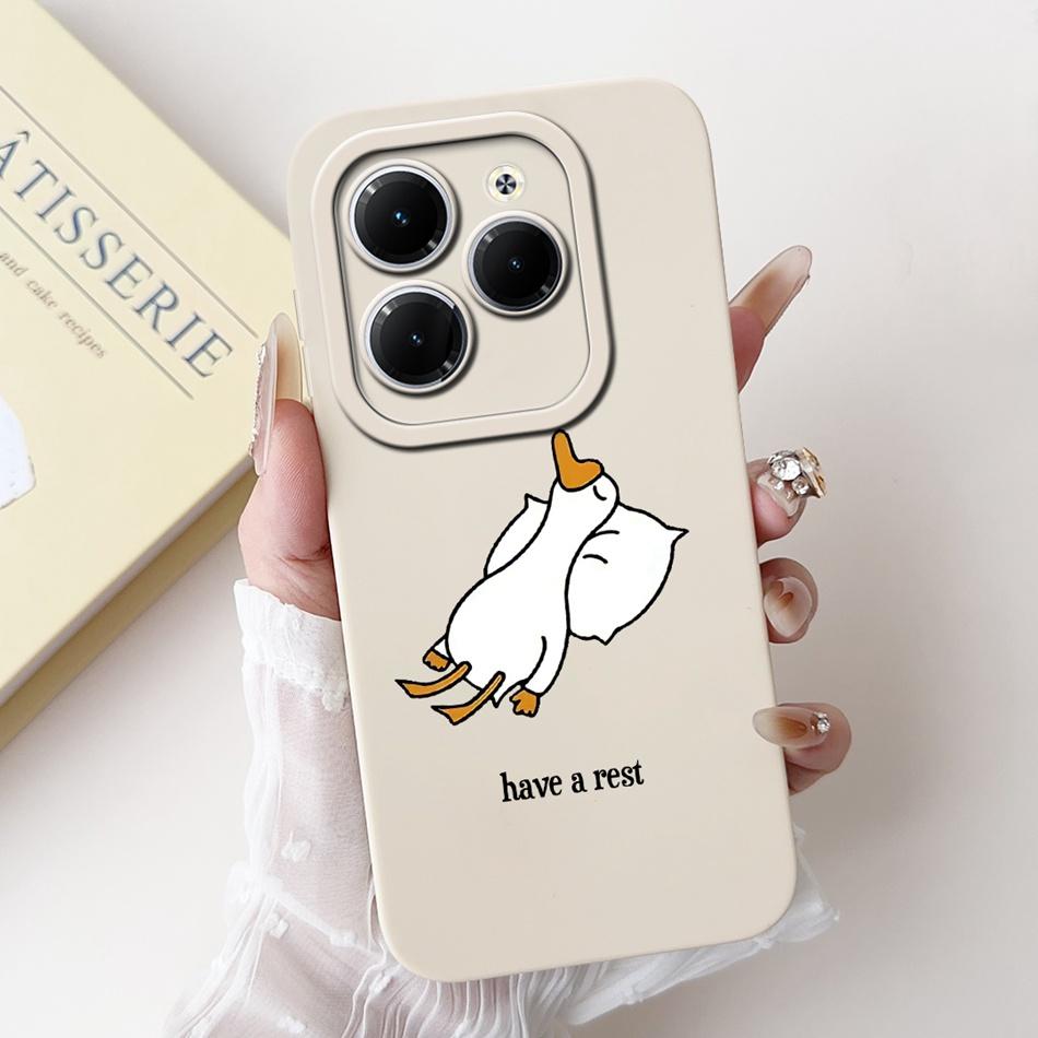 For Infinix Hot 40 Pro Case Hot 40 40i 40Pro Hot40 Hot40i Cute Panda Rabbit Cartoon Soft Silicone Shockproof Phone Cases