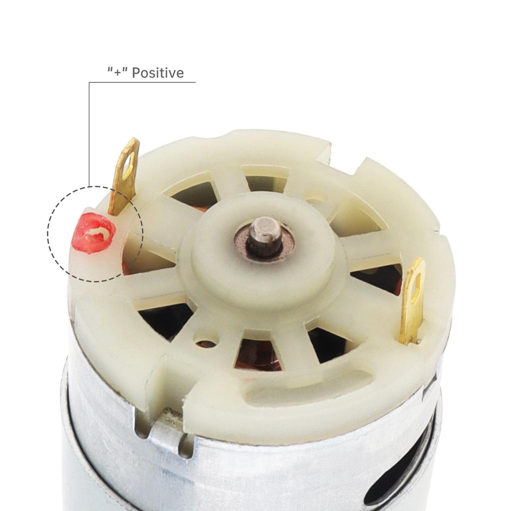 R390 12 Teeth DC Motor 6V 12V 12000-20000RPM High Speed Electric Motor for Remote Control Car, Kids Ride On Car SUV Parts