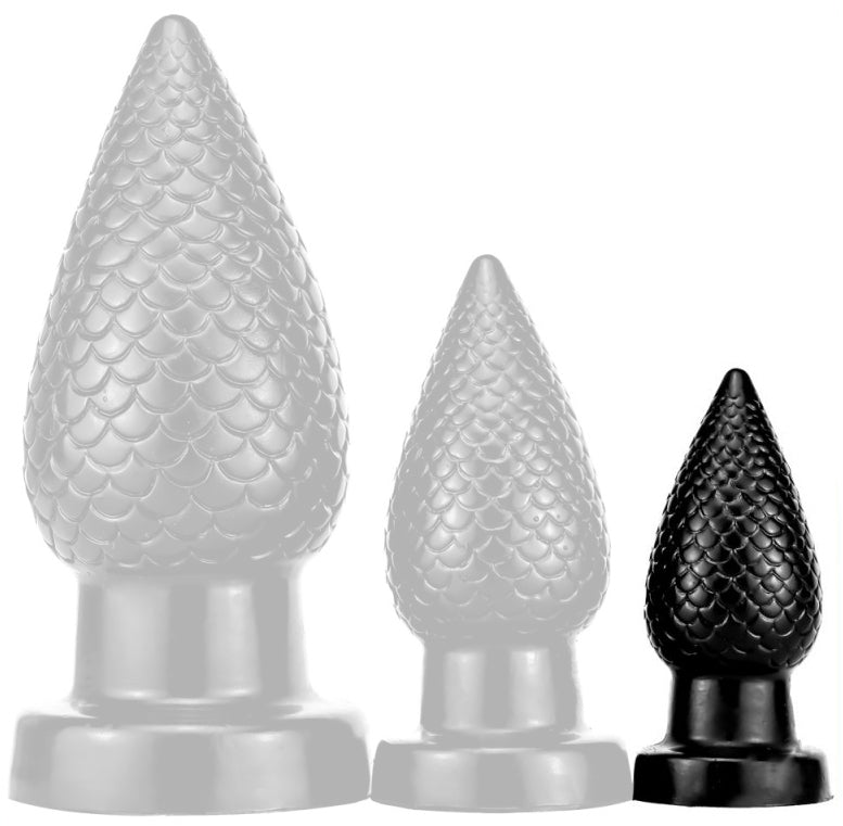 Pinecock S Plug 7 X 3.5cm Black - DarkSil - SILICONE ANAL PLUG
